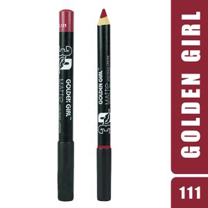 Golden Girl Matte Vivid Pencil Lipstick 24 Hours Waterproof (111)